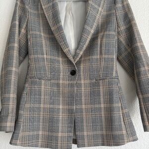 Plaid blazer jacket